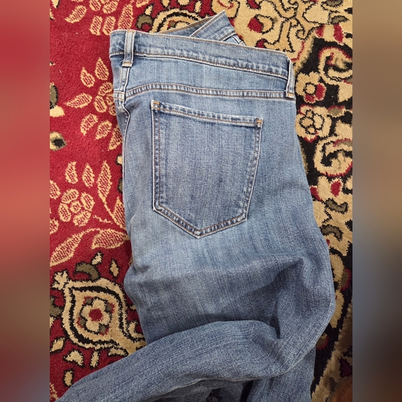 Old Navy Light Blue Distressed Boyfriend Jeans - Picture 3 of 5